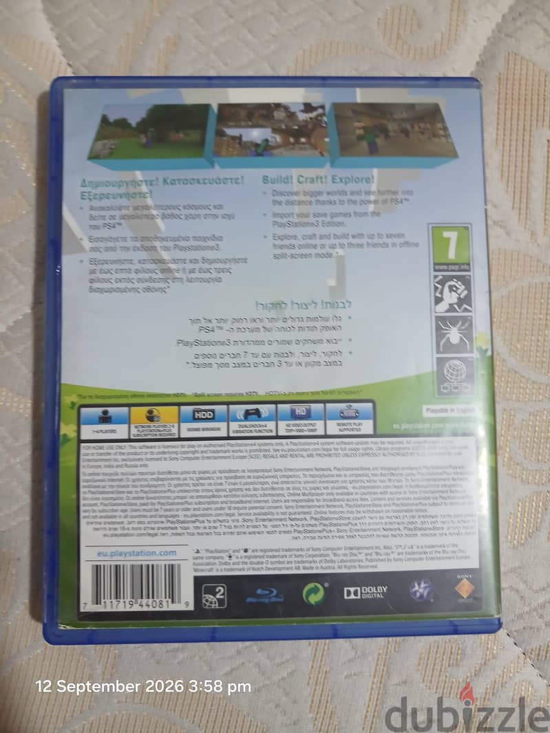 cd rayman and mincraft 1