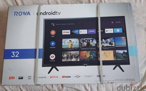 ROWA 32 Inch HD Android Smart LED TV, Black