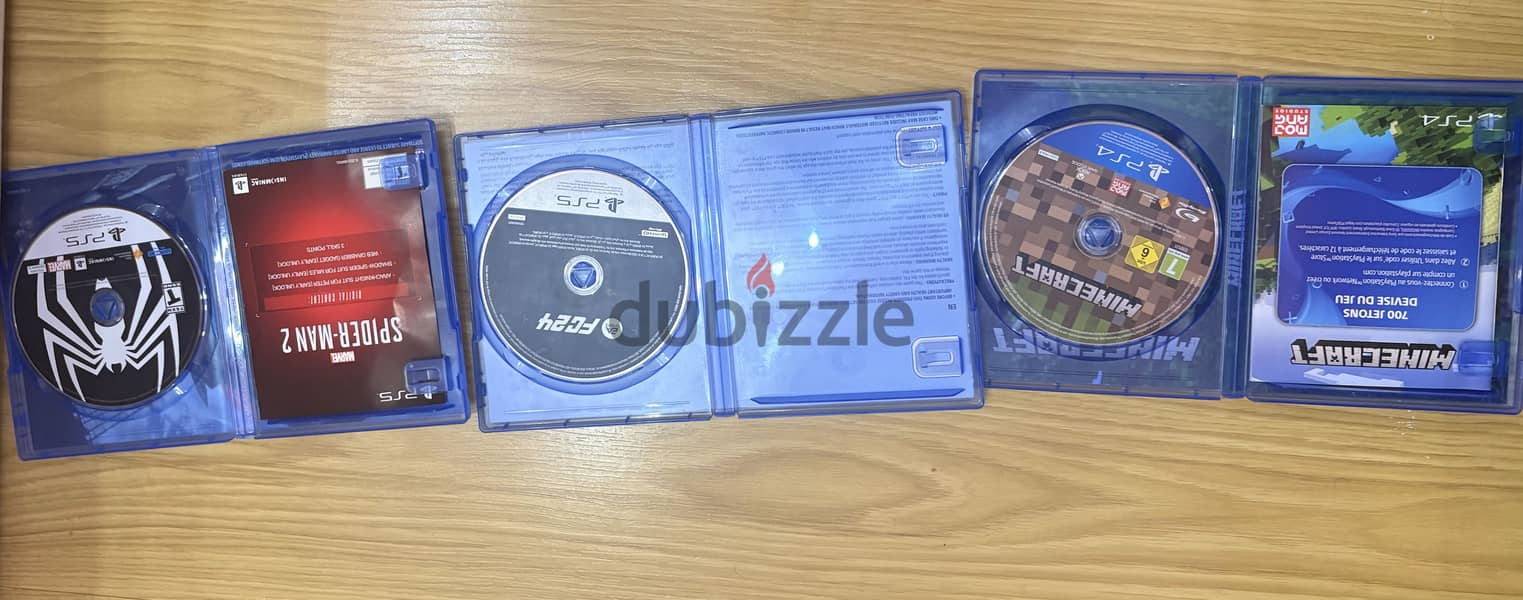 Minecraft,spider man 2,fc24 1