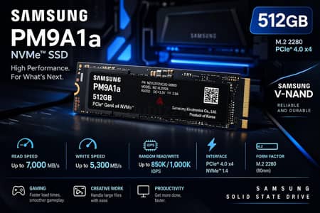nvme samsung 512gb gen4 PM9A1a