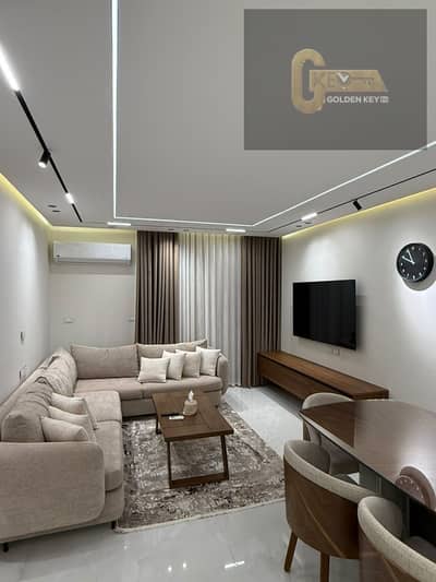 Furnished hotel apartment for rent in Al Rehab, fully furnished next to the Eastern Market and the bank complex prime location with a wide garden view