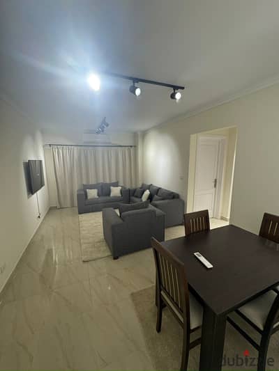 Furnished apartment for rent in Madinaty in B12 with two fully air-conditioned modern furniture, amazing