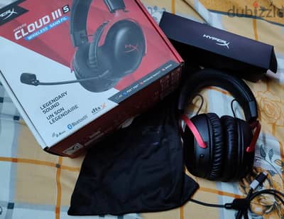 HyperX Cloud III S Wireless  كسر زيرو – استعمال أقل من أسبوع  بالعلبة