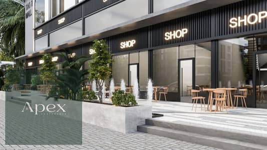 Prime ground floor shop for sale, facing the main street and overlooking the Iconic Tower. 100% return on the down payment and installments over 10 y