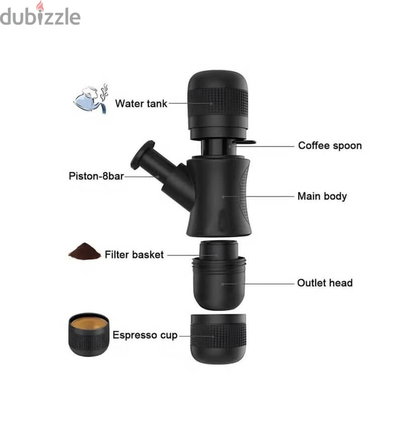 Manual Portable Mini Espresso Maker 8 Bars 7