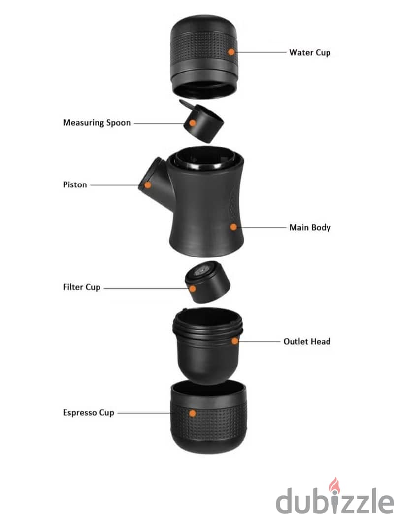 Manual Portable Mini Espresso Maker 8 Bars 8