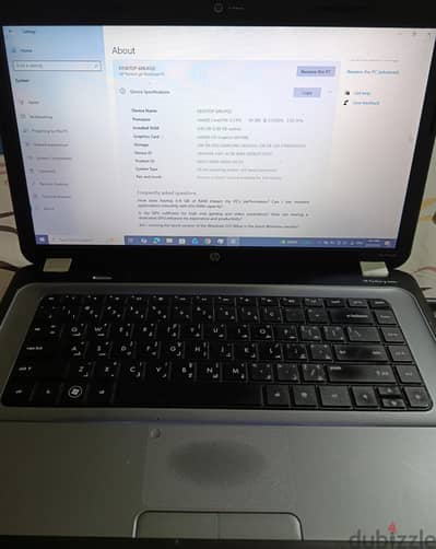 لاب توب HP مستعمل بحالة جيدة