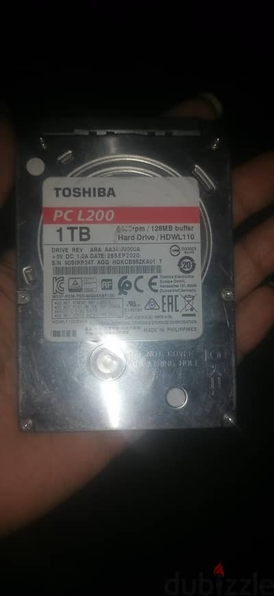 هارد لاب توب 1 تيرا hdd  الهيلثى ١٠٠ ٪ مكان التواجد القاهر