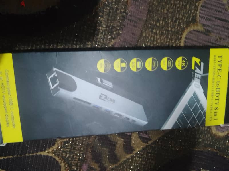 usb هب1×8 hub 4