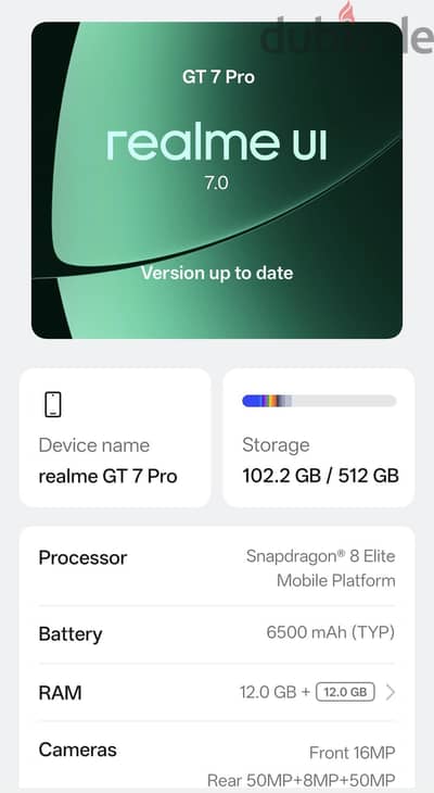 Realme gt7 pro