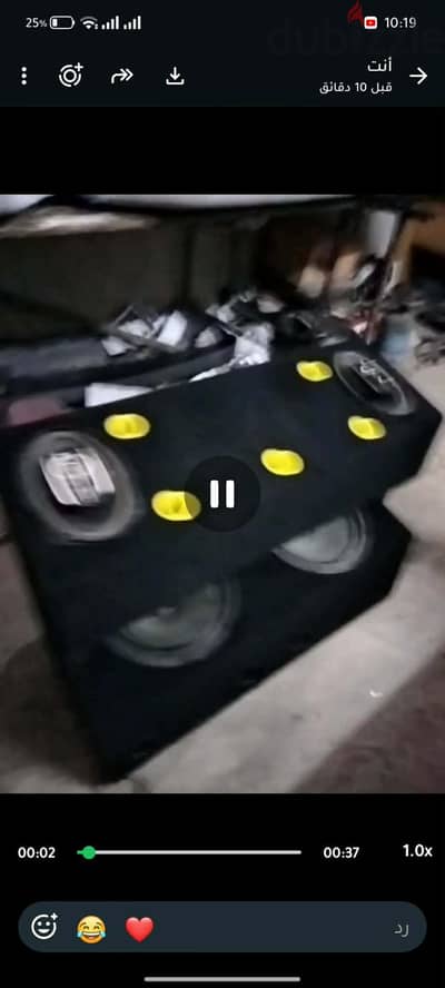 صندوق سماعات و سماعتين 12 بوصه تيواني اصلى