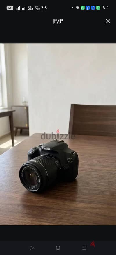 للبيع المستعجل كاميرا كانون D1200  بحالة ممتازة جدا
