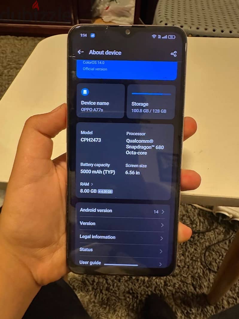 OPPO A77s 4