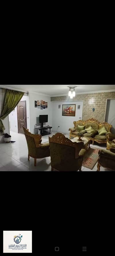 Apartment for rent, furnished, Maadi, 77th Street, steps to Sawiris Square, very close to the metro and Maadi Club, and all transportation and services.