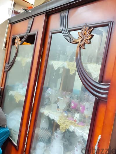 نيش مودرن قطعتين و جزامة خشب كلاسيك