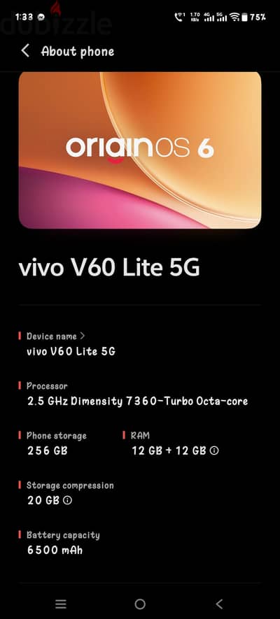 Vivo V 60 lite 5g