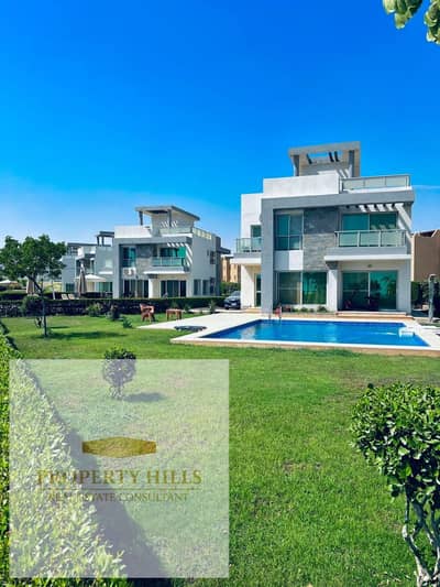 Penthouse for sale in Aroma Village, Ain Sokhna; ready for immediate handover, fully finished, and equipped with gas and air conditioning.