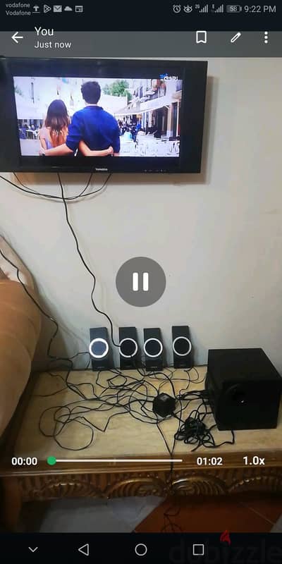 صب و٤ سماعات كريتيف انسباير 4.1. شغال فابريكة ممتاز