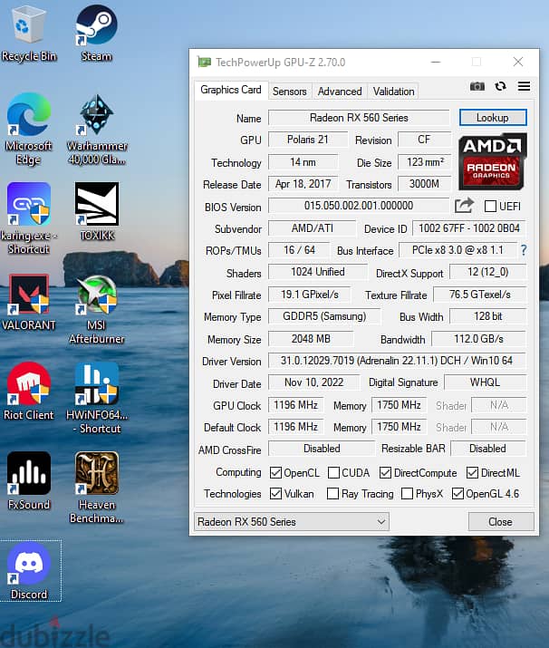RX 560 2gb 4