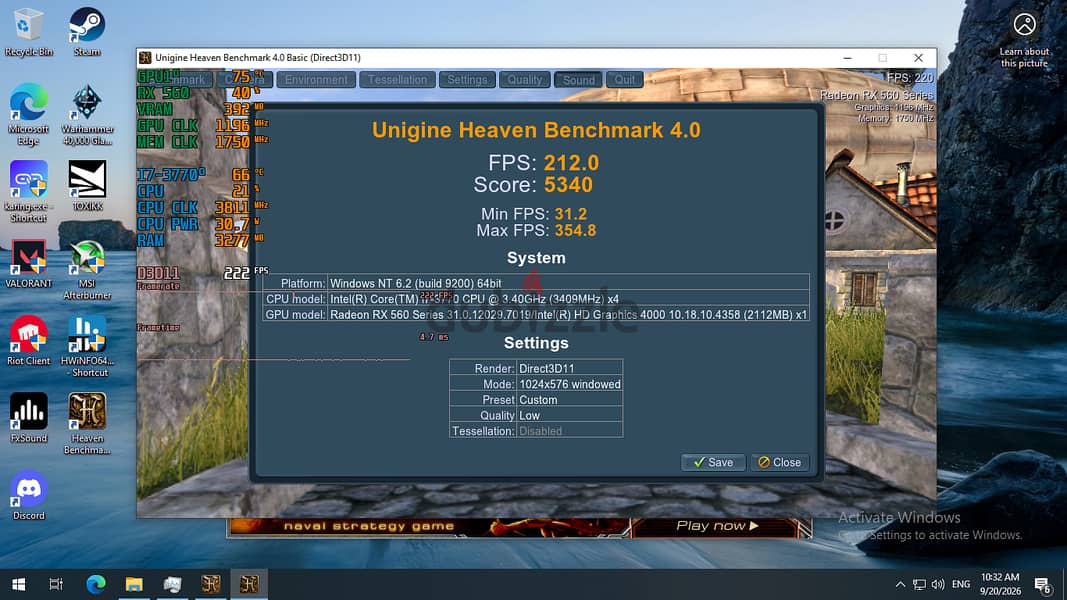 RX 560 2gb 7