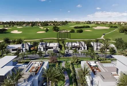 Lowest price resale villa ready to move at city gate Qatari Diar largest land area very prime location open view
