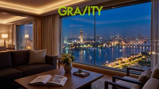 Investment opportunity in partnership with artist Mohamed Ramadan, a hotel room overlooking the Nile directly with a view of the Pyramids. The total price is 10 million, you will only pay 5 million as a down payment and installments, and you won't have to pay anything else.