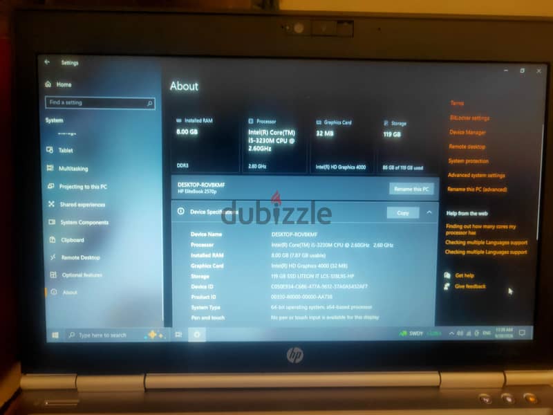 HP elite pook 2570p 4