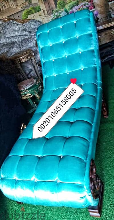 جاهز على الشحن 2 شزلونج  تركواز  واسود الجوز  ب 9500