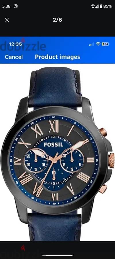 Fossil watch ساعه فوسيل اصليه