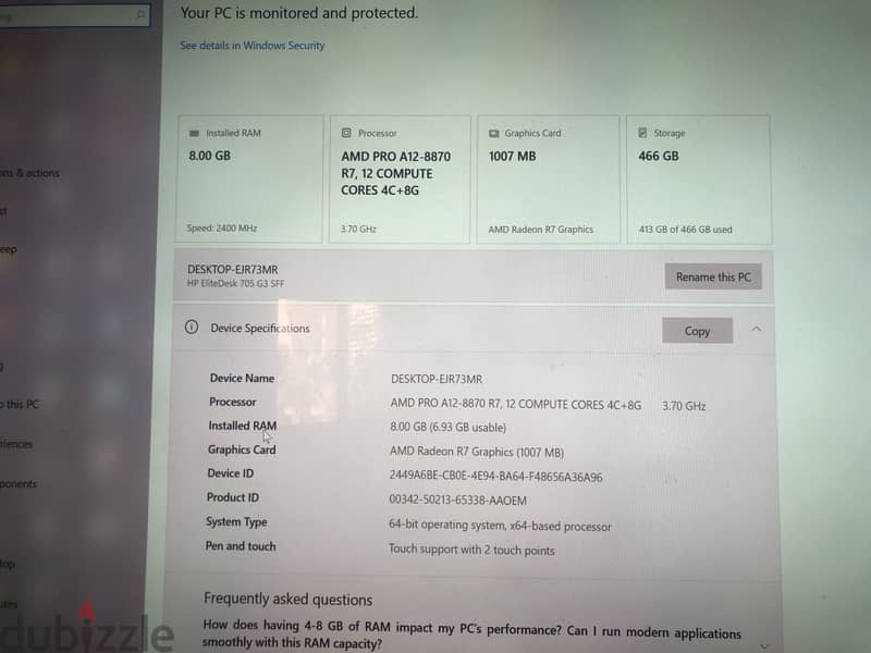 Hp 705 g3 2