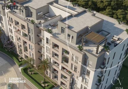 112 sqm apartment for sale in EV Compound, Sheikh Zayed, Green Revolution, on Alex Desert Road, near El Nozha St. 10% down payment, up to 10-year inst