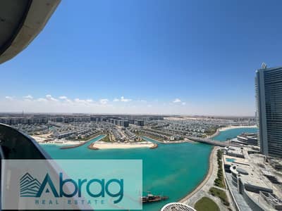 Fully equipped studio in Al-Alamein Towers for daily rent; direct sea view.