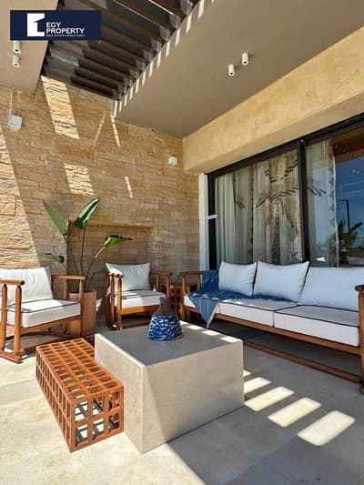 Fully finished chalet with private garden for sale in Youd Ras El Hekma - North Coast