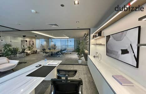 Massive view office in The Portal, Beverly Hills Sheikh Zayed, just minutes from Galleria 40, Arkan Plaza Sheikh Zayed and Capital Business Park