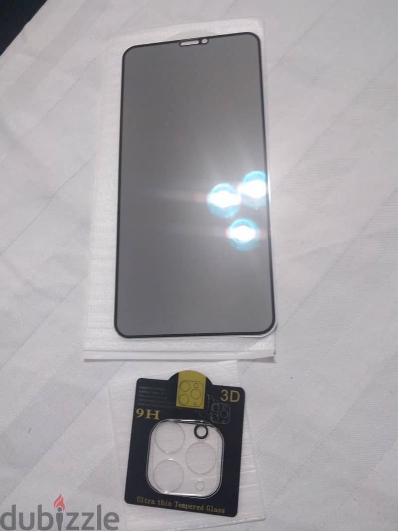 New privacy screen protector for iphone 11 pro max & camera protector 2