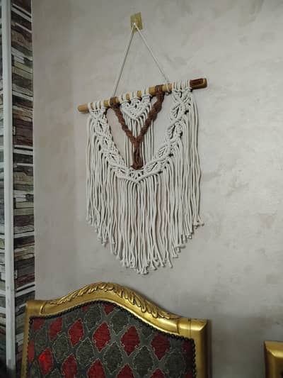 جدارية مكرمية من روزي مكرمية Rozy Macramé Wall hanging home decoration