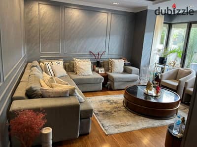 Ground floor apartment with a garden for sale in Lake View Residence compound