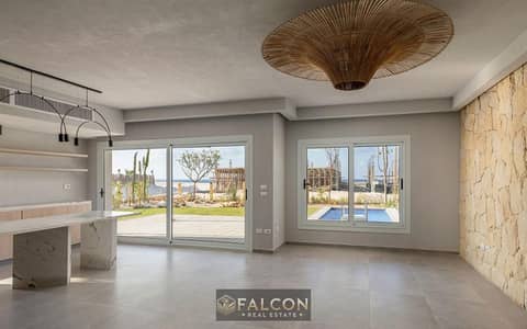Ground  amazing overlooking private lagoon 105m for sale first row in masyaf ras elhekma north coast 2 minutes from fouka bay and hacienda