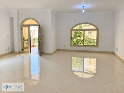 A distinctive, unfurnished 200-square-meter apartment for rent in the "Second District – Villas Zone" of New Cairo’s Fifth Settlement