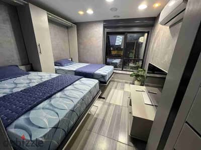 For daily and monthly rent, a furnished luxury apartment or Zahra Al-Maadi residence next to Al 50 Mall