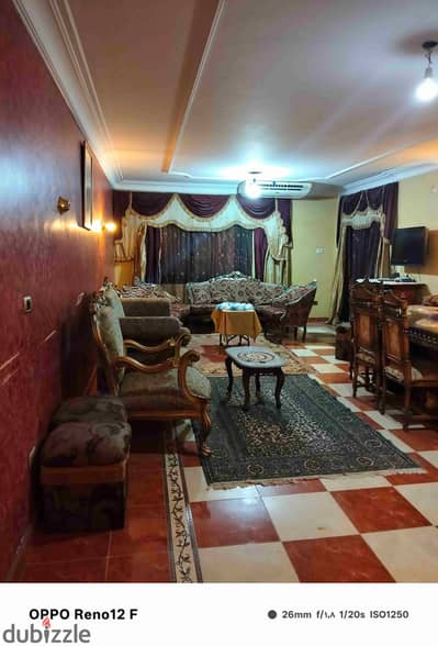 Furnished apartment for rent in Zahraa Maadi near Khamsin Street