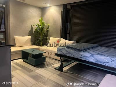 For daily rent, Zahraa Al-Maadi next to the Hafeefifty and Strip Mall consists of three bedrooms, a reception, 2 bathrooms, a fully air-conditioned kitchen, Wi-Fi, natural gas, seventh floor, elevator for families and committed young people only