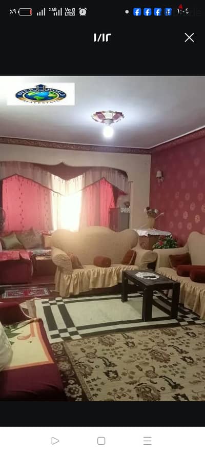 For rent daily furnished apartment in Maadi Arab, 2 air conditioners, 12th floor, elevator, near Maadi Public Library and Nasr Street and the Olympic Club for families, families, and committed youth only consists of two bedrooms, Reception, bathroom, and kitchen.