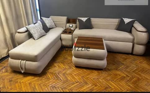 Furnished apartment for rent Corniche Maadi Tura Al Ikha Towers Police View Nile Side consisting of three bedrooms and a reception 2 bathrooms and air-conditioned kitchen Wi-Fi eighth floor elevator
