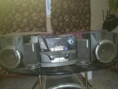 شارب صب ومسرح 6500w 4 سماعات يعمل راديو وع الموبايل والشاشه