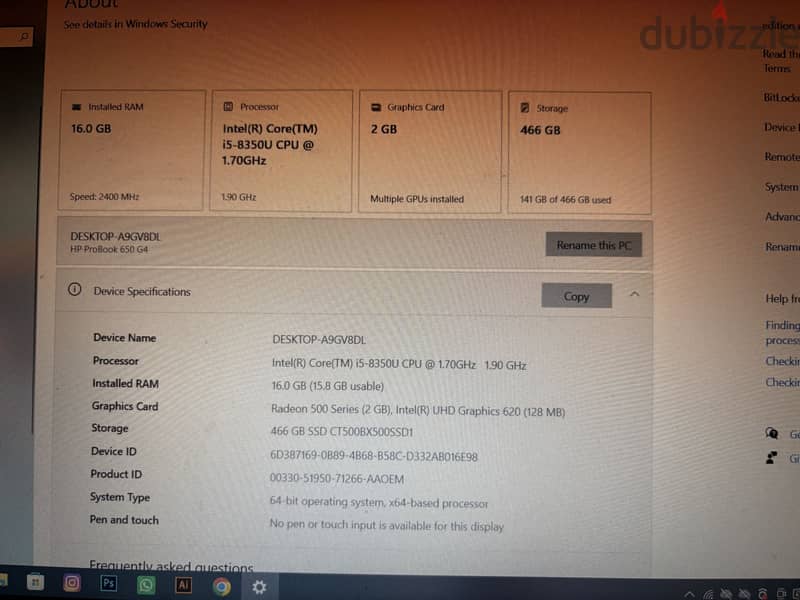 HP ProBook 650 G4 (Business Class) 3