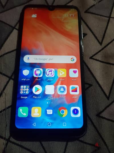 هواوي واى 220 y7بريم 2019 بدون خربوش  مساحه 64 رام 4