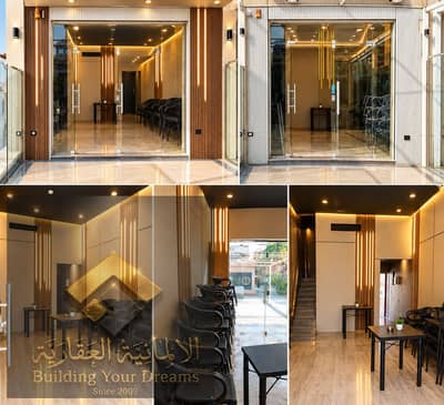 Commercial store for rent in the Eastern Market in Al-Rehab City in New Cairo near Gate 6 and Gate 13, Al-Rehab Club, Al-Rehab Mall, the restaurant and café area, Al-Rehab Square, and Avenue Mall. A vital and distinctive location in the café corridor.
