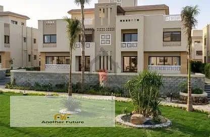 Twin house villa for sale in Green Compound, next to Palm Hills, Sheikh Zayed.