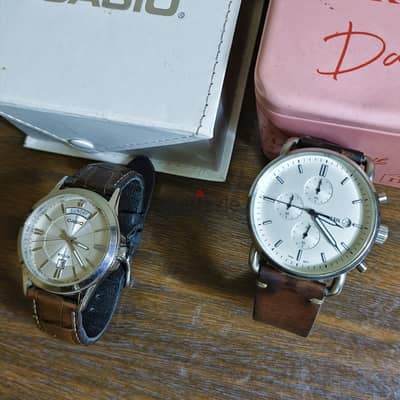 عرض خاص لسرعة البيع ، ساعتين اصلي فوسيل fossil و كاسيو casio